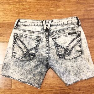 William Rast "Glamorous" acid wash denim shorts 26